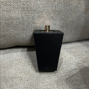 Square black solid wood furniture legs set of 4